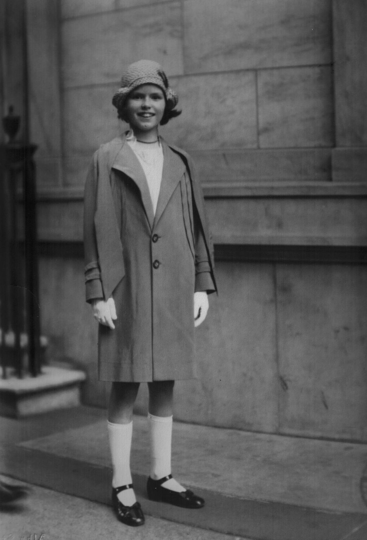 帕特里夏·华纳小时候的黑白照片